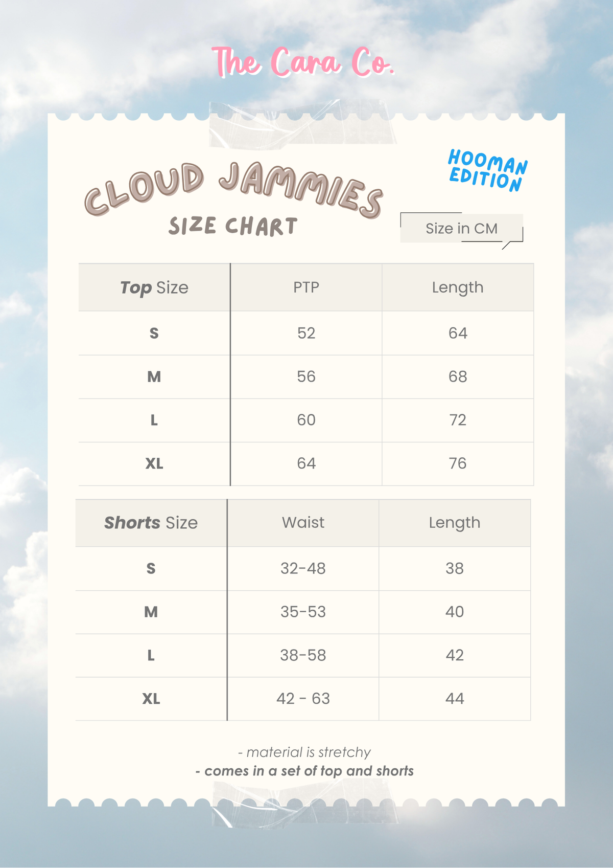 Cloud Jammies - for Hooman