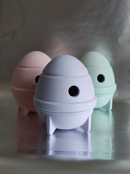 Rocket treat dispenser toy