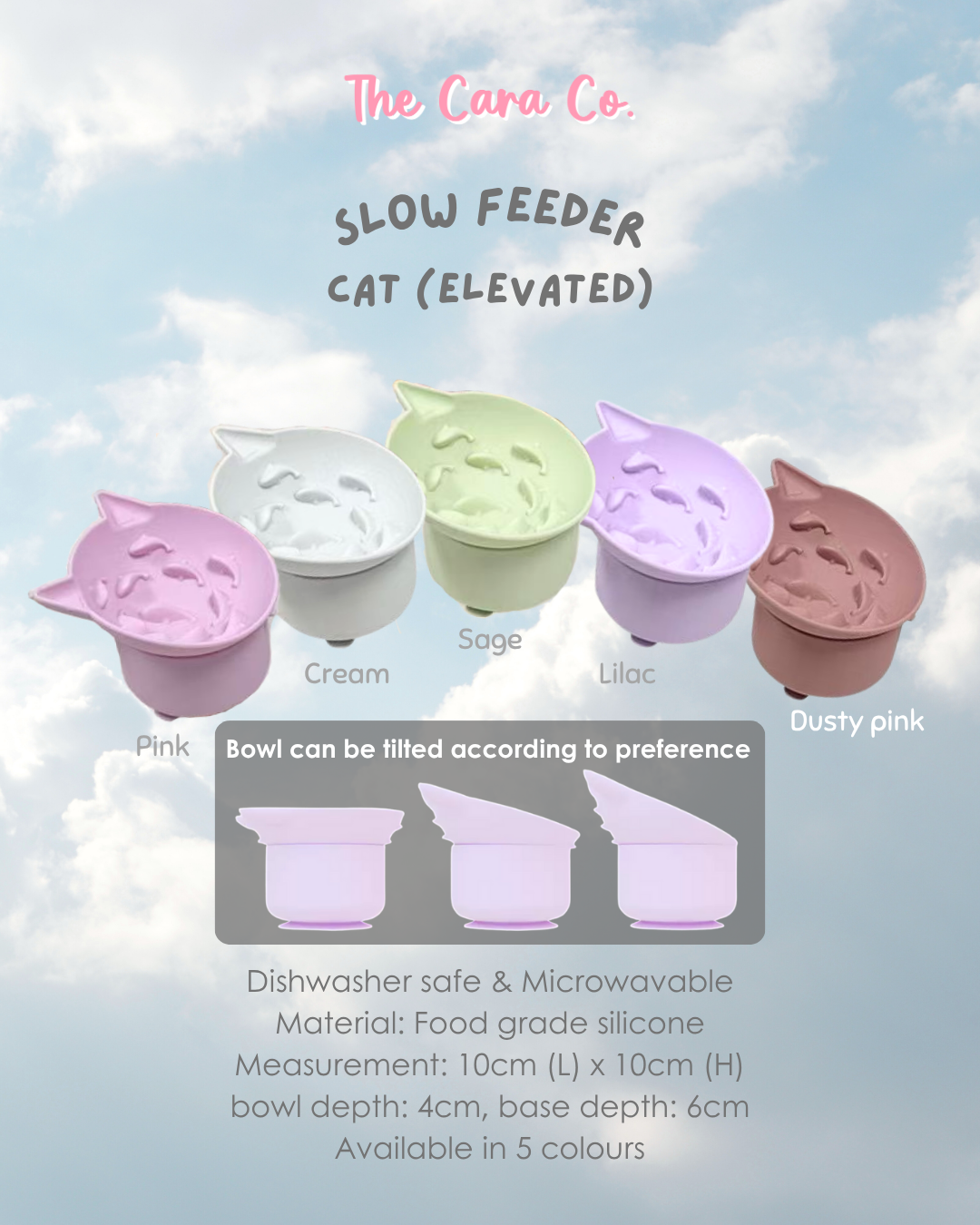 Elevated Cat Slow Feeder